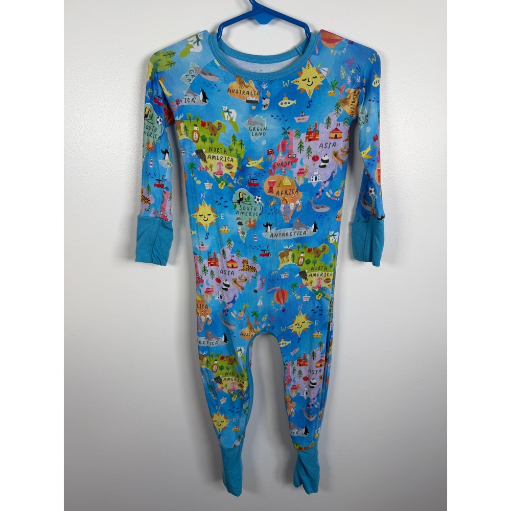 Little Sleepies Around the World Bamboo Zippy 6-12 Months